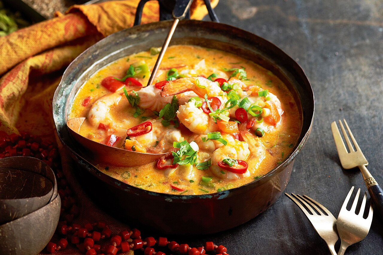 Brazilian moqueca seafood stew